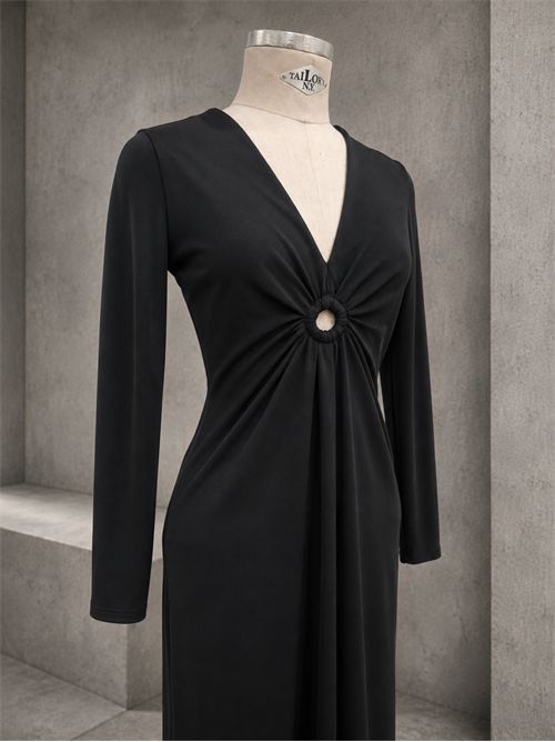 Abito midi anello SUSY MIX | V12558NERO
